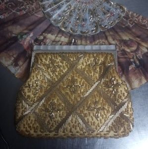 Gorgeous handmade vintage beaded purse